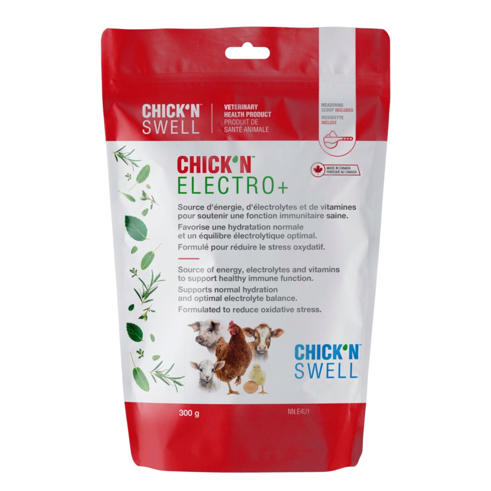 Chick'N Electro+ - Electrolyte pour poules - Chick'N Swell - Plumes Champêtres