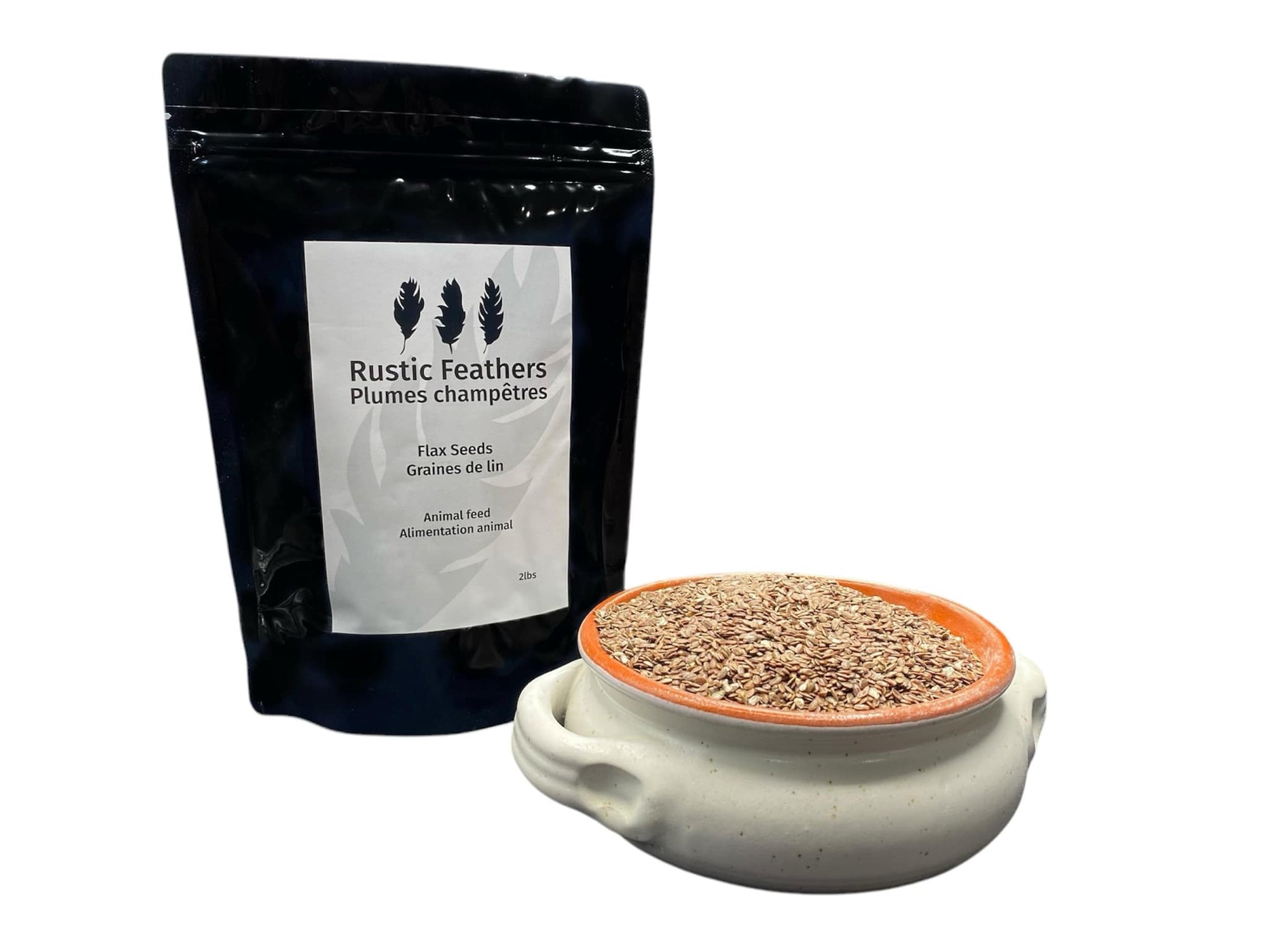 Graines de lin nourriture poules plumes champetres flax seed chicken food rustic feathers