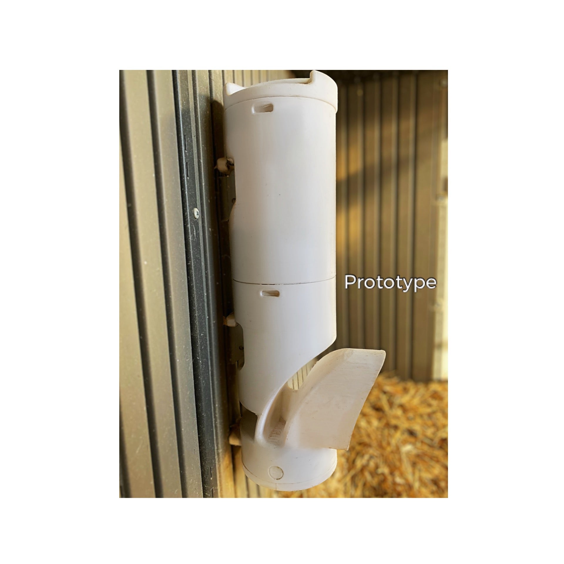 Mangeoire plumes champetres installee mur